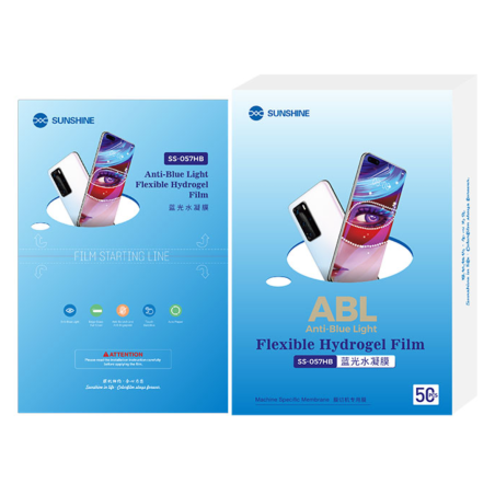 Film Hydrogel Anti-Lumière Bleue SUNSHINE SS-057HB - 50Pcs (Code SUNSHINE) — Sunshine · Smarty Paris 18e